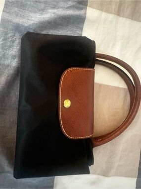 Longchamps Black and Brown Women's Medium Handbag